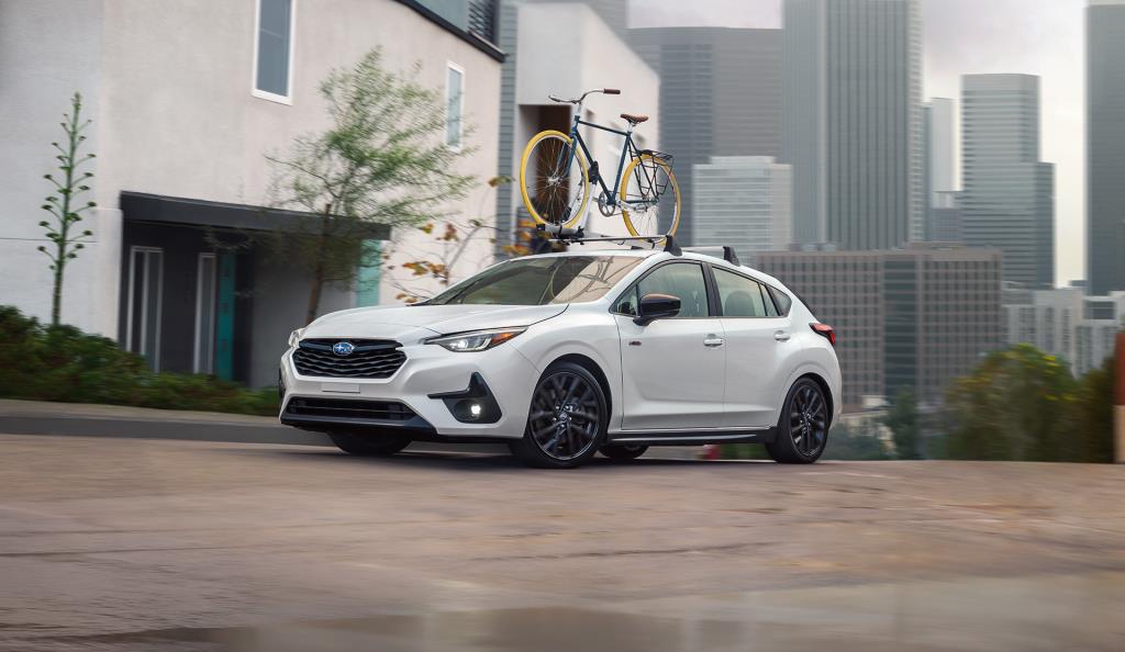 Subaru Impreza in white